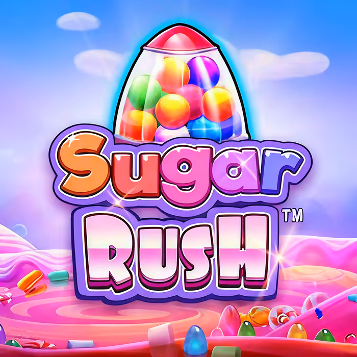 Tatlı simgeler ve küme ödemeli Sugar Rush slotu
